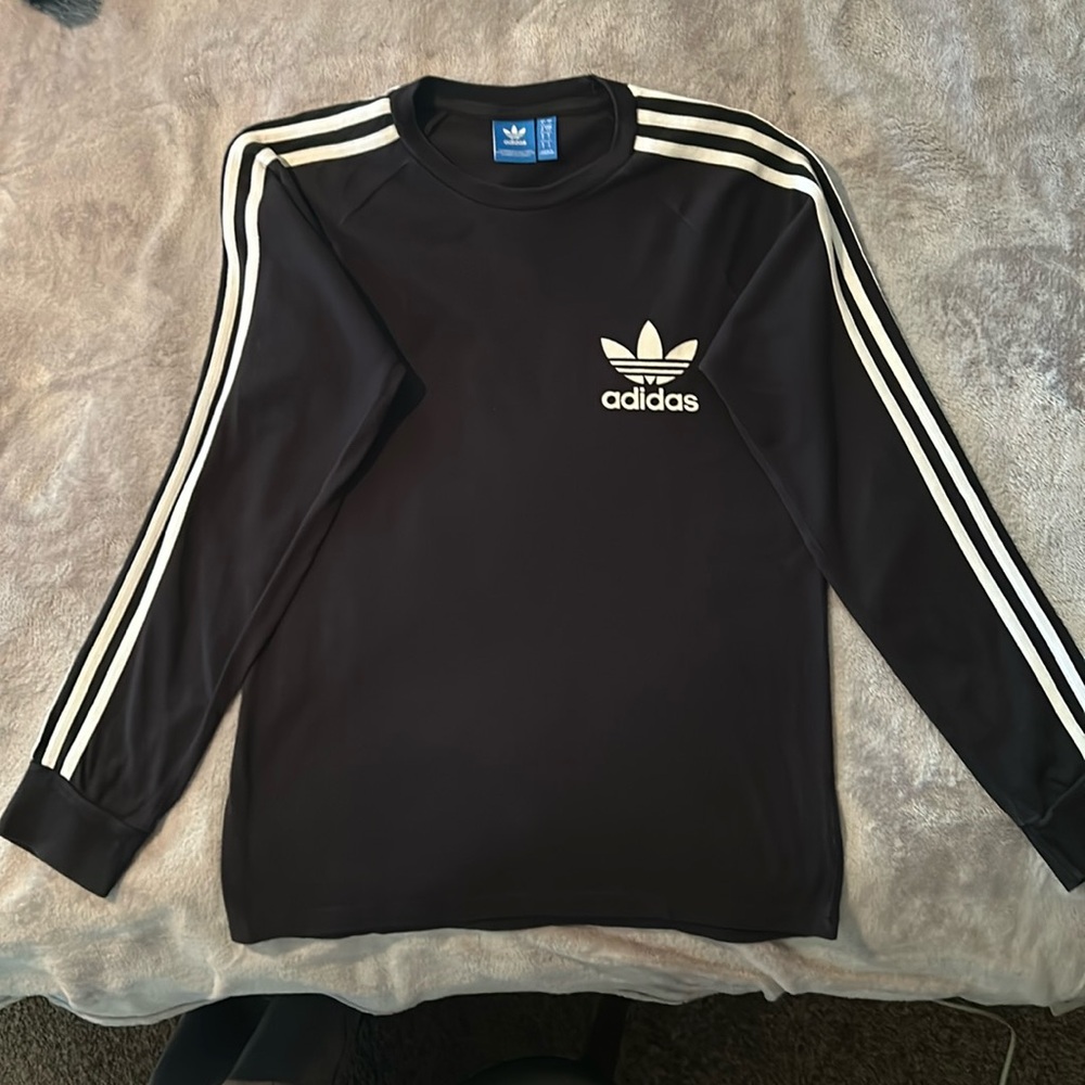 Adidas, black long sleeve shirt, good condition